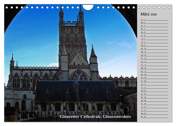 Produktbild: Englands bezaubernde Burgen, Schl&ouml;sser und mehr (Wandkalender 2026 DIN A4 quer), CALVENDO Monatskalender