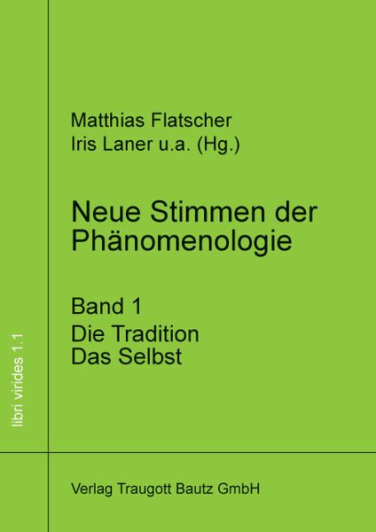 Produktbild: Neue Stimmen der Ph&auml;nomenologie, Band 1