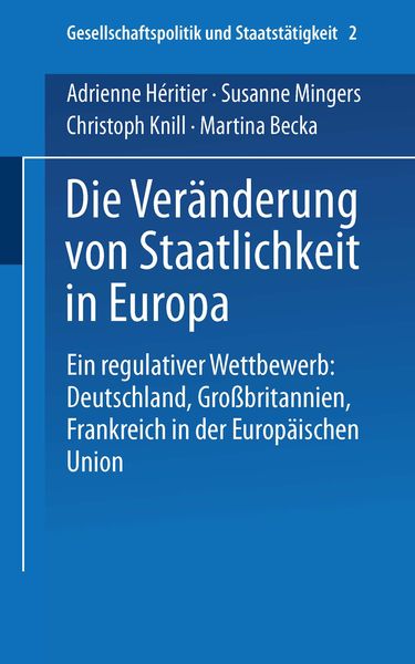 Produktbild: Die Ver&auml;nderung von Staatlichkeit in Europa