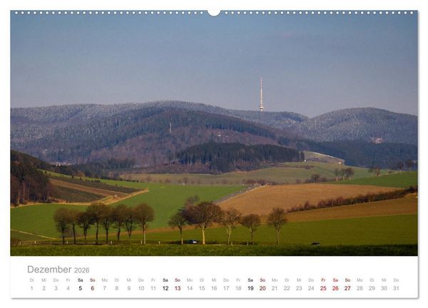 Produktbild: Sch&ouml;nes Sauerland (Wandkalender 2026 DIN A2 quer), CALVENDO Monatskalender