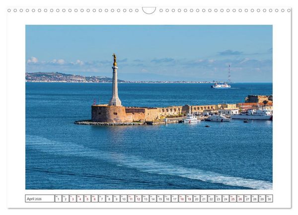 Produktbild: Messina - bezaubernde K&uuml;stenstadt (Wandkalender 2026 DIN A3 quer), CALVENDO Monatskalender