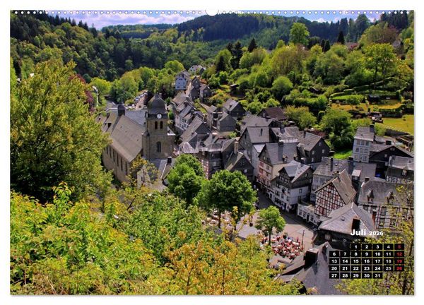 Produktbild: Eine Perle in der Eifel - Monschau (hochwertiger Premium Wandkalender 2026 DIN A2 quer), Kunstdruck in Hochglanz