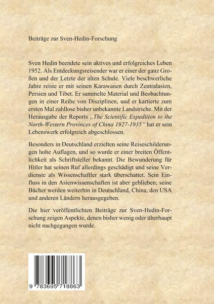Produktbild: Beitr&auml;ge zur Sven-Hedin-Forschung