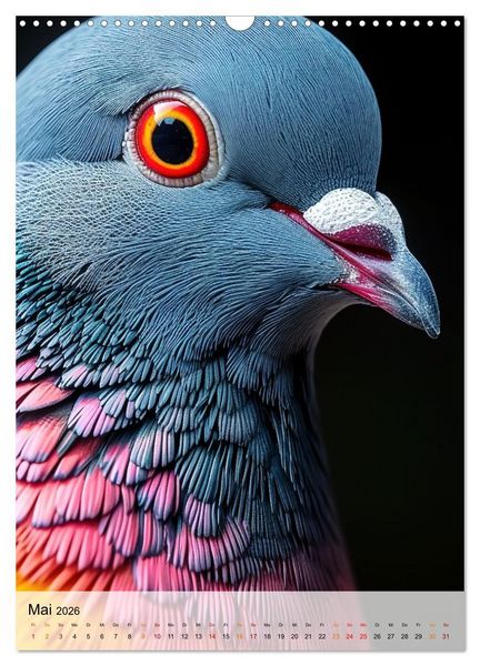 Produktbild: V&ouml;gel Portr&auml;ts (Wandkalender 2026 DIN A3 hoch), CALVENDO Monatskalender