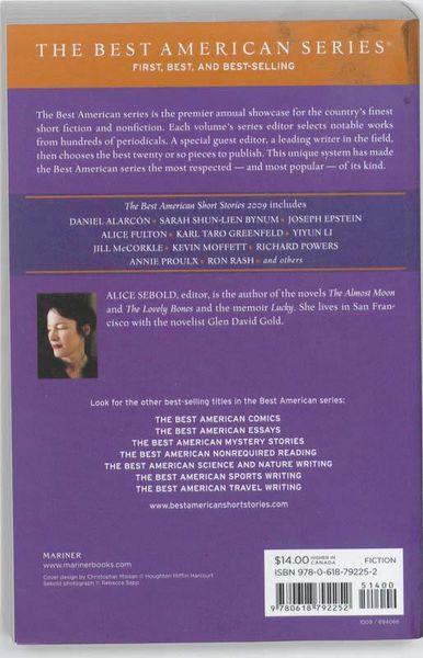Produktbild: The Best American Short Stories (2009)