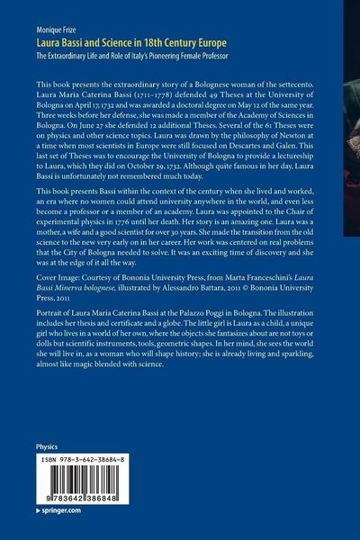Produktbild: Laura Bassi and Science in 18th Century Europe