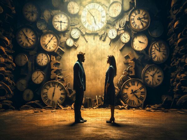 Produktbild: CALVENDO Puzzle Die Zeit | 1000 Teile Lege-Gr&ouml;&szlig;e 64x48cm Foto-Puzzle f&uuml;r gl&uuml;ckliche Stunden