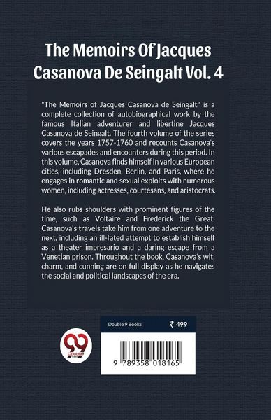 Produktbild: The Memoirs Of Jacques Casanova De Seingalt Vol. 4
