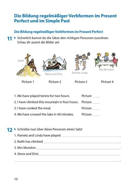 Produktbild: Simple Past & Present Perfect. Englisch ab 6. Klasse und f&uuml;r Erwachsene, A5-Heft