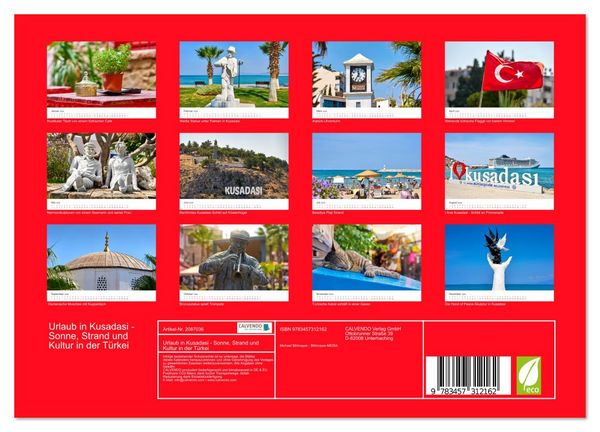 Produktbild: Urlaub in Kusadasi - Sonne, Strand und Kultur in der T&uuml;rkei (Wandkalender 2026 DIN A4 quer), CALVENDO Monatskalender