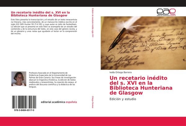 Produktbild: Un recetario in&eacute;dito del s. XVI en la Biblioteca Hunteriana de Glasgow