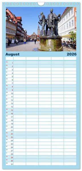 Produktbild: Familienplaner 2026 - Sch&ouml;ne Wasserspiele mit 5 Spalten (Wandkalender, 21 x 45 cm) CALVENDO