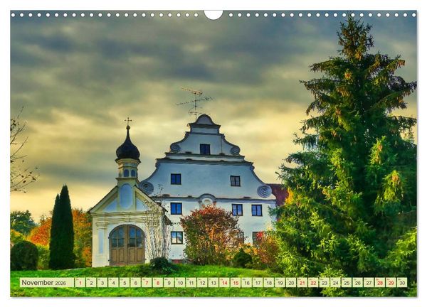 Produktbild: Die Stauden, Kirchen und Kapellen im Naturpark Augsburg westliche W&auml;lder (Wandkalender 2026 DIN A3 quer), CALVENDO Monatskalender
