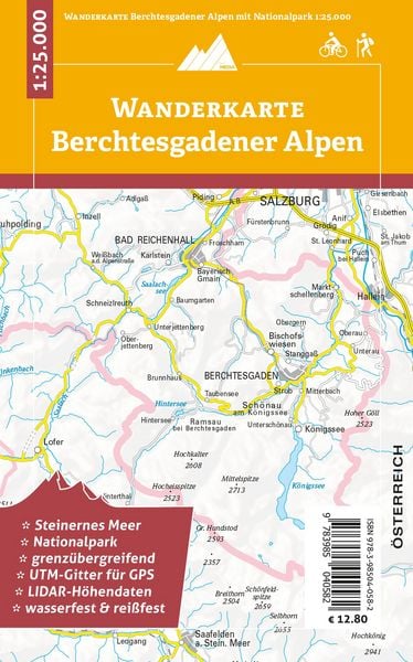 Produktbild: Berchtesgadener Alpen - Wanderkarte 1:25.000
