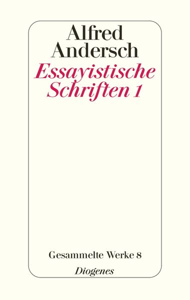 Produktbild: Essayistische Schriften 1