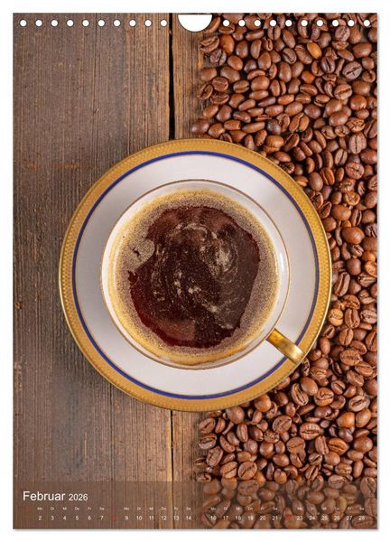 Produktbild: Kaffee für ein Genusserlebnis (Wandkalender 2026 DIN A4 hoch), CALVENDO Monatskalender