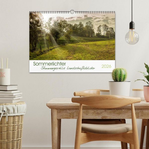 Produktbild: Sommerlichter - Stimmungsvolle Landschaftsbilder (Wandkalender 2026 DIN A3 quer), CALVENDO Monatskalender