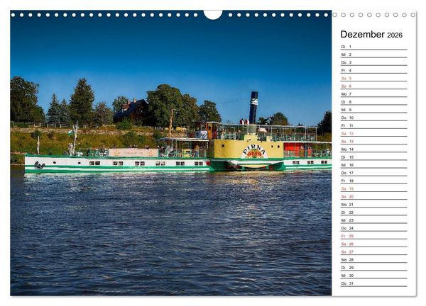 Produktbild: Schaufelraddampfer (Wandkalender 2026 DIN A3 quer), CALVENDO Monatskalender