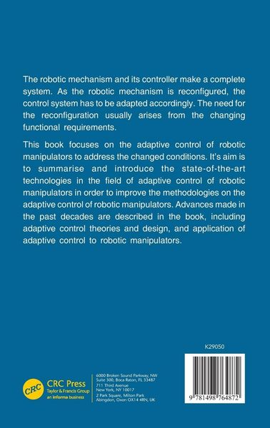 Produktbild: Adaptive Control for Robotic Manipulators