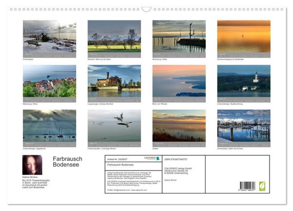 Produktbild: Farbrausch Bodensee (Wandkalender 2026 DIN A2 quer), CALVENDO Monatskalender
