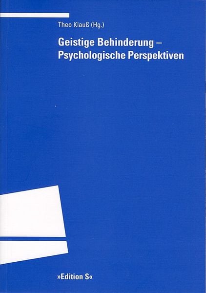 Produktbild: Geistige Behinderung &ndash; Psychologische Perspektiven