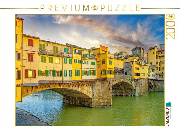 Produktbild: CALVENDO Puzzle Ponte Vecchio | 2000 Teile Lege-Gr&ouml;&szlig;e 90x67cm Foto-Puzzle f&uuml;r gl&uuml;ckliche Stunden