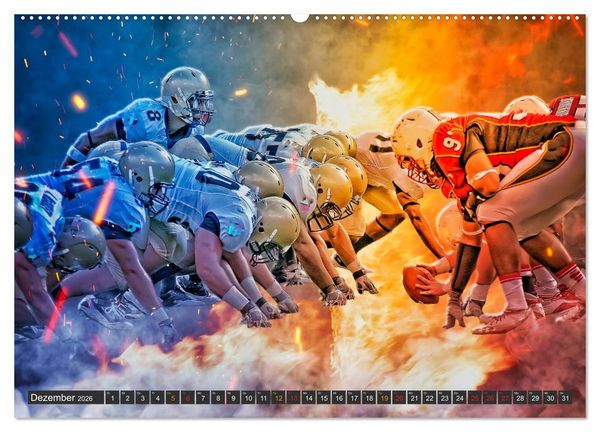 Produktbild: Faszination American Football (hochwertiger Premium Wandkalender 2026 DIN A2 quer), Kunstdruck in Hochglanz