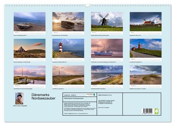 Produktbild: D&auml;nemarks Nordseezauber (Wandkalender 2026 DIN A2 quer), CALVENDO Monatskalender