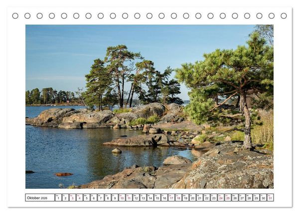 Produktbild: Helsinki - Die wei&szlig;e Stadt des Nordens (Tischkalender 2026 DIN A5 quer), CALVENDO Monatskalender