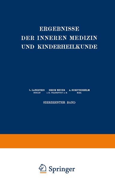 Produktbild: Ergebnisse der Inneren Medizin und Kinderheilkunde