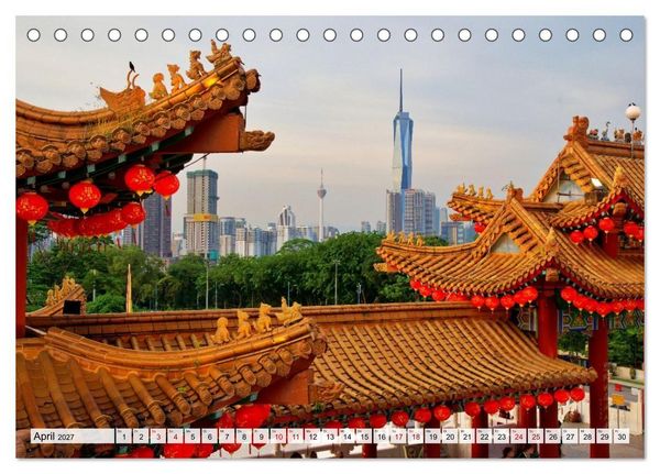 Produktbild: Bangkok und Kuala Lumpur - Megast&auml;dte Asiens (Tischkalender 2027 DIN A5 quer), CALVENDO Monatskalender
