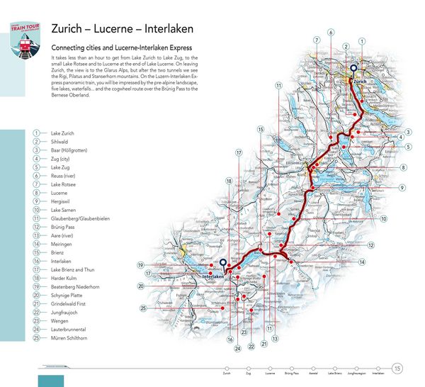 Produktbild: Hallwag Reisef&uuml;hrer Grand Train Tour of Switzerland, englische Ausgabe