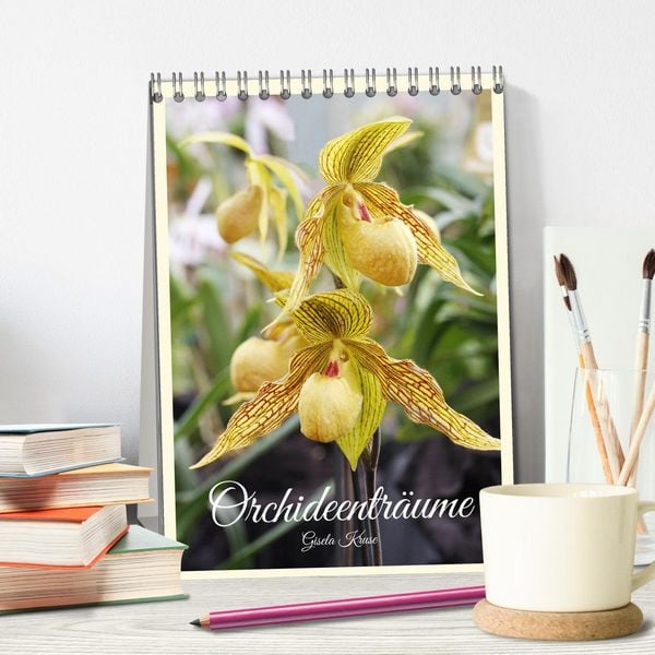 Produktbild: Orchideentr&auml;ume (Tischkalender 2026 DIN A5 hoch), CALVENDO Monatskalender