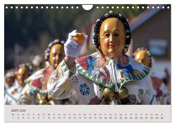 Produktbild: Narri 2026 Bilder der Schw&auml;bisch-Alemannischen Fasnet (Wandkalender 2026 DIN A4 quer), CALVENDO Monatskalender