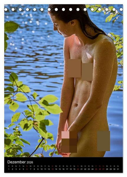 Produktbild: Akt am See (Tischkalender 2026 DIN A5 hoch), CALVENDO Monatskalender
