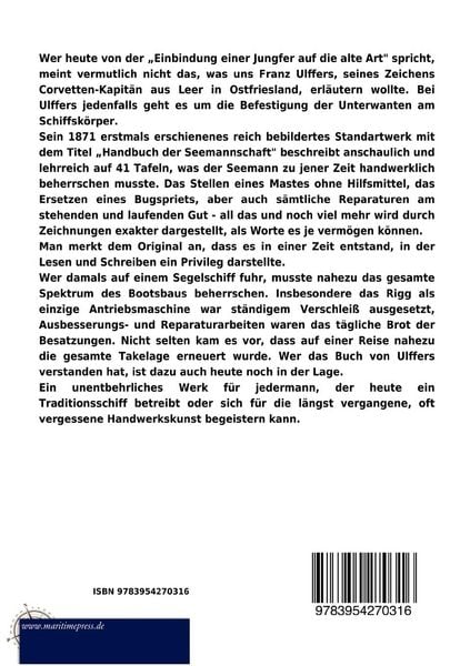 Produktbild: Handbuch der Seemannschaft