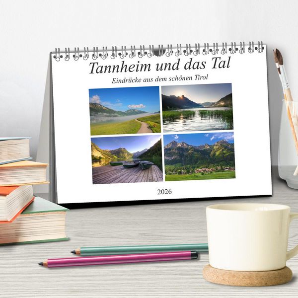 Produktbild: Tannheim und das Tal (Tischkalender 2026 DIN A5 quer), CALVENDO Monatskalender
