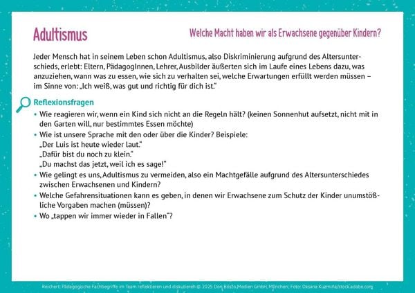 Produktbild: P&auml;dagogische Fachbegriffe im Team reflektieren und diskutieren