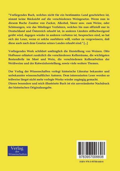 Produktbild: Handbuch der praktischen Kellerwirtschaft