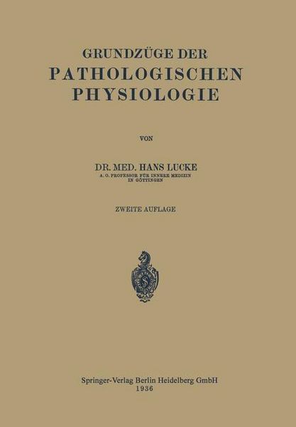 Produktbild: Grundz&uuml;ge der pathologischen Physiologie