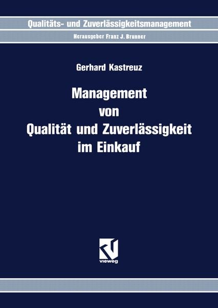 Produktbild: Management von Qualit&auml;t und Zuverl&auml;ssigkeit im Einkauf