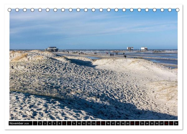 Produktbild: St. Peter-Ording - Natur pur (Tischkalender 2026 DIN A5 quer), CALVENDO Monatskalender