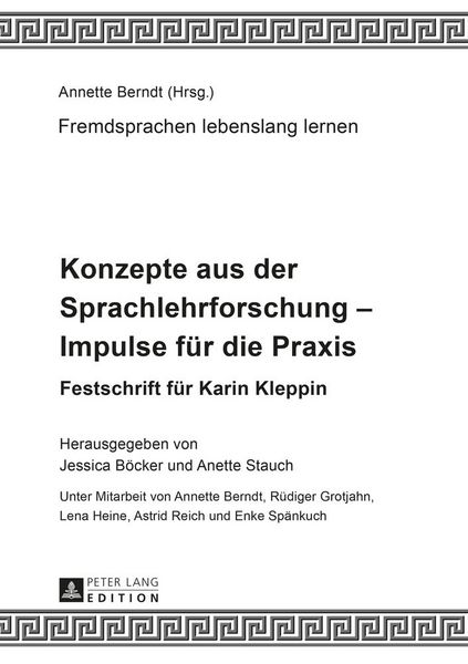 Produktbild: Konzepte aus der Sprachlehrforschung &ndash; Impulse f&uuml;r die Praxis