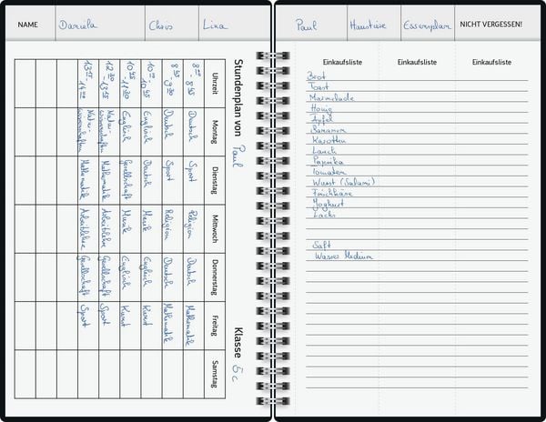Produktbild: BRUNNEN 1070290037 Buchkalender Familienplaner 2027 "Flowers" A5, Papier