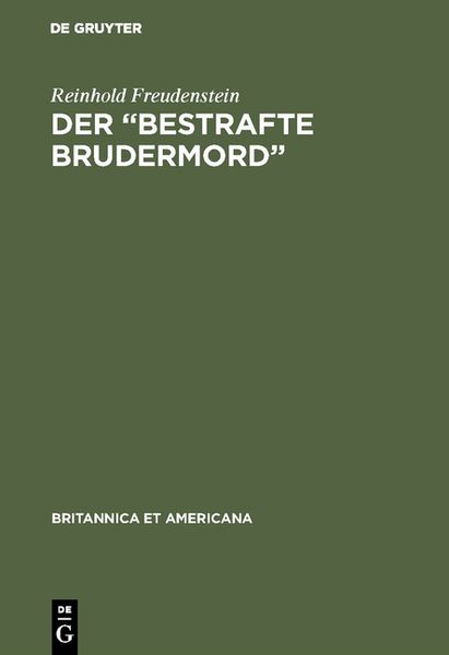 Produktbild: Der &ldquo;Bestrafte Brudermord&rdquo;