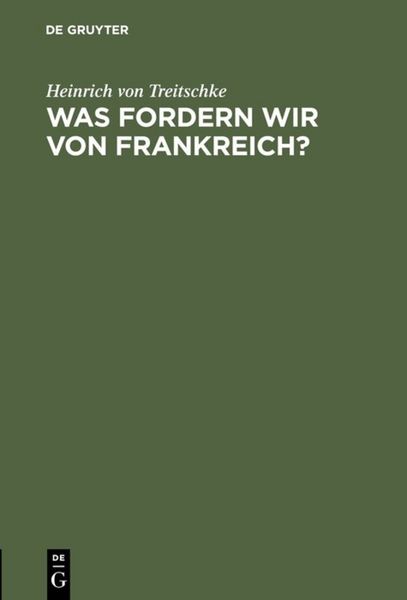 Produktbild: Was fordern wir von Frankreich?