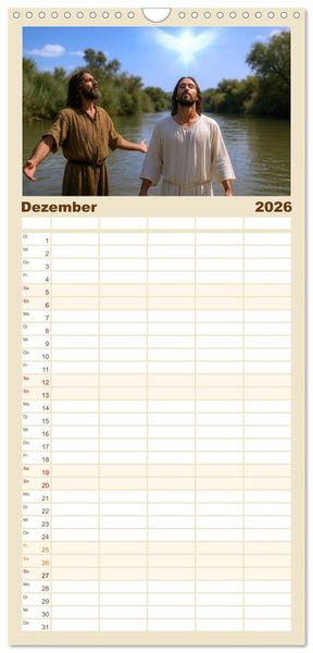 Produktbild: Familienplaner 2026 - Der Weg von drei&szlig;ig Jahren mit 5 Spalten (Wandkalender, 21 x 45 cm) CALVENDO