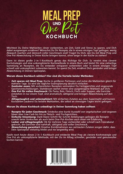 Produktbild: Meal Prep und One Pot Kochbuch