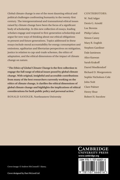 Produktbild: The Ethics of Global Climate Change
