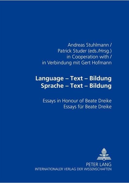 Produktbild: Language &ndash; Text &ndash; &laquo;Bildung&raquo;- Sprache &ndash; Text &ndash; Bildung